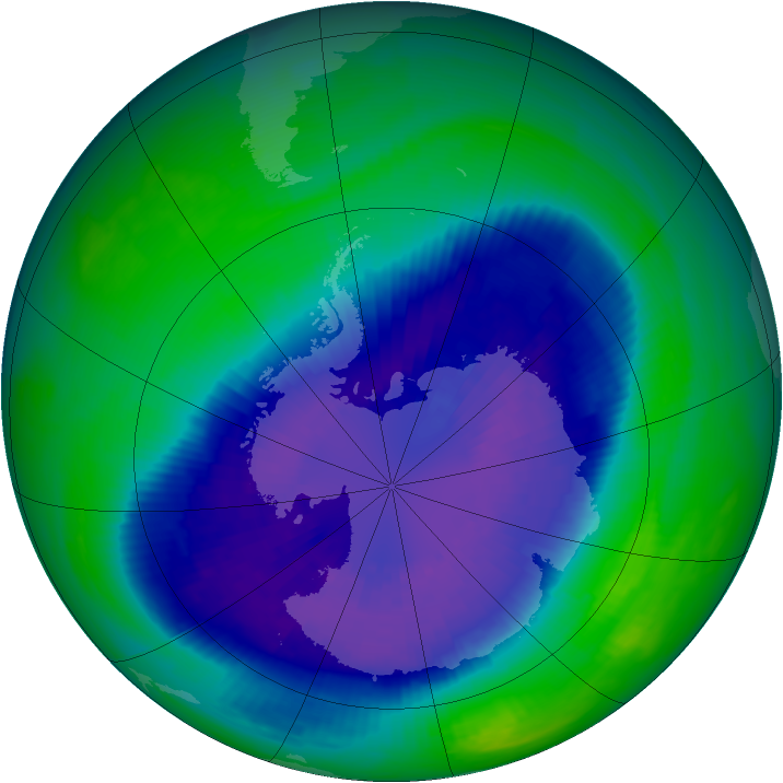 Ozone Map 1993-09-17